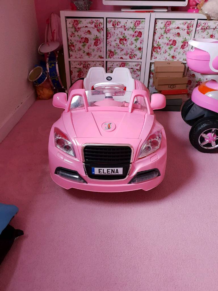 pink audi kids car